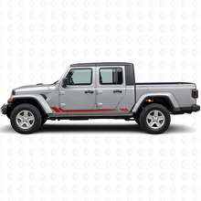 Zeshoekige Strepen Zij Vinyl Sticker voor Jeep Gladiator 2020+_3