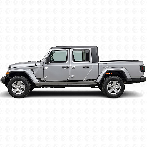 Racingstijl Zijkleurlinten Vinyl Decal voor Jeep Gladiator 2020+_1