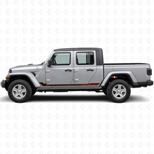 Racingstijl Zijkleurlinten Vinyl Decal voor Jeep Gladiator 2020+_3