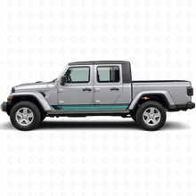 Vintage rechte strepen zijvinylsticker voor Jeep Gladiator 2020+_2