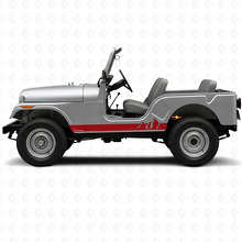 Mountains Brede Strepen Zij Vinyl Decal voor Jeep CJ-5 1955-1983_3