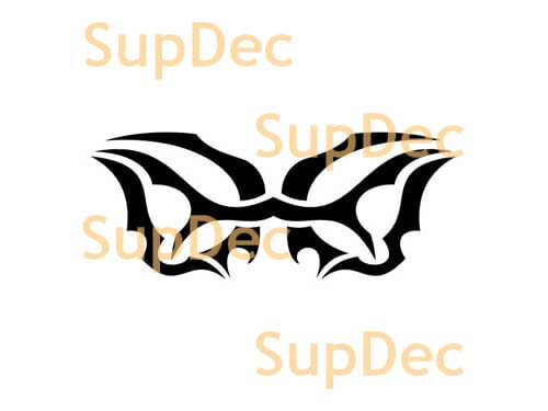 Tribal Stijl Shadow Wings Vinyl Sticker Voor Auto's
