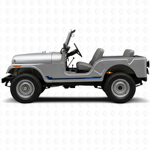 Racing Style Zijstrepen Vinyl Decal voor Jeep CJ-5 1955-1983_2