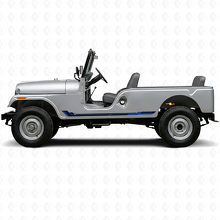 Racingstijl Zijstrepen Vinyl Decal voor Jeep CJ-6 1955-1975_2