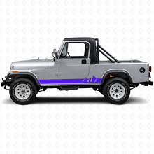 Mountains Wide Strepen Zij Vinyl Decal voor Jeep CJ-8 Scrambler 1981-1986_2