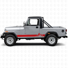Mountains Style Strepen Zij Vinyl Sticker voor Jeep CJ-8 Scrambler 1981-1986_3