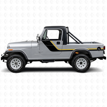 Twin Strepen Zijvinyl Decal voor Jeep CJ-8 Scrambler 1981-1986_2