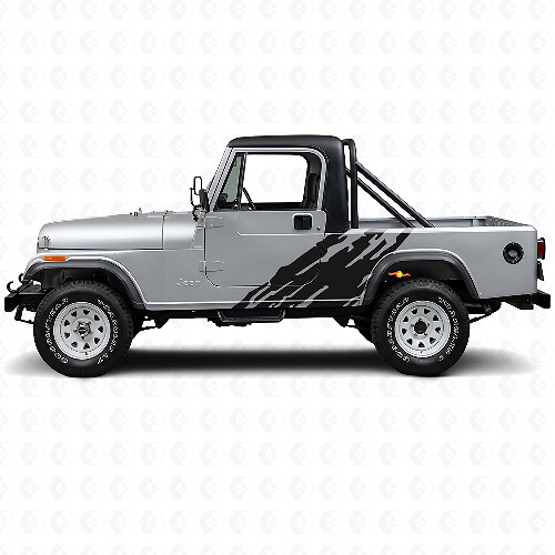 Modderspatten Grafische Zijvinylsticker voor Jeep CJ-8 Scrambler 1981-1986_1