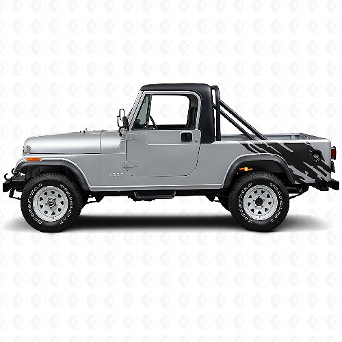 Modderspatgrafiek Achterzij Vinyl Sticker voor Jeep CJ-8 Scrambler 1981-1986