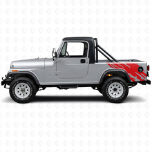 Modderspatgrafiek Achterzij Vinyl Sticker voor Jeep CJ-8 Scrambler 1981-1986_3