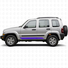 Topografische stijl strepen zijdelingse vinylsticker voor Jeep Liberty 2002-2012_2