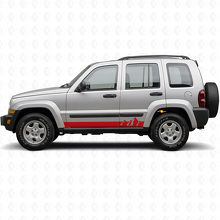 Mountains Wide Strepen Zij Vinyl Decal voor Jeep Liberty 2002-2012_3