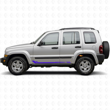 Honeycomb Strepen Zij Vinyl Sticker voor Jeep Liberty 2002-2012_2