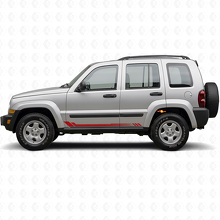 Honeycomb Strepen Zij Vinyl Sticker voor Jeep Liberty 2002-2012_3