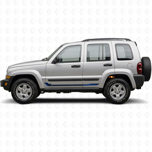 Racestijl Zijstrip Vinyl Decal voor Jeep Liberty 2002-2012_2