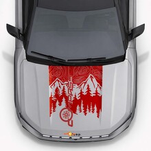 Mountains Style motorkap vinylsticker voor Jeep Compass 2026_3