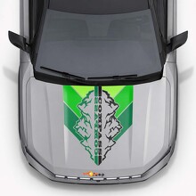 Mountains Vintage Stijl Motorkap Strepen Vinyl Decal voor Jeep Compass 2026_3