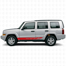 Versierde zijstrepen vinyl decal kit voor Jeep Commander 2006-2010_3