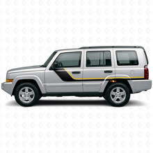 Twinstrepen-zijvinylsticker voor Jeep Commander 2006-2010_2