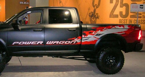 KIT van 2013 - 2020 Dodge Ram Power Wagon Hemi sticker voor achterklep bestuurders- en passagierszijde
