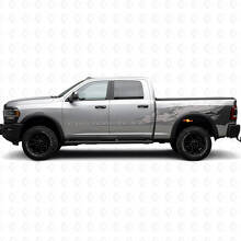 Aangepast Tekst Modderspat Zij Vinyl Decal Kit voor Dodge Ram 2013–2020_3