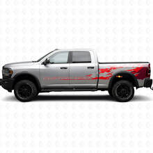 Aangepast Tekst Modderspat Zij Vinyl Decal Kit voor Dodge Ram 2013–2020_4