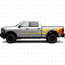Aangepast Tekst Modderspat Zij Vinyl Decal Kit voor Dodge Ram 2013–2020_5