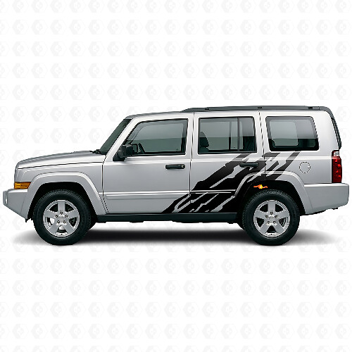 Modderspatten Grafische Zijfolie Sticker voor Jeep Commander 2006-2010_1