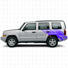 Modderspatten Grafische Achterzij Vinyl Sticker voor Jeep Commander 2006-2010_2