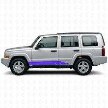 Gekromde Strepen Zij Vinyl Decal Kit voor Jeep Commander 2006-2010_2