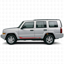 Honeycomb Strepen Zijkant Vinyl Decal voor Jeep Commander 2006-2010_3