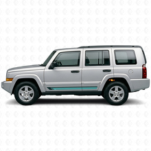 Vintage rechte strepen zijkant vinyl decal voor Jeep Commander 2006-2010_2
