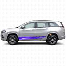 Gedecoreerde zijstrepen vinyl decal set voor Jeep Commander Meridian 2021+_2