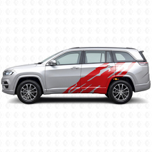 Modderspat Grafische Zijkant Vinylsticker voor Jeep Commander Meridian 2021+_3