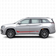 Honeycomb Strepen Zij Vinyl Sticker voor Jeep Commander Meridian 2021+_3