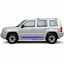 Topografische Stijl Strepen Zij Vinyl Decal voor Jeep Patriot 2007-2017_2