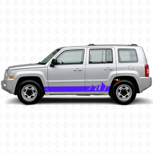 Mountains Wijde Strepen Zij Vinyl Decal voor Jeep Patriot 2007-2017_2