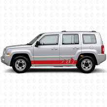 Mountains Wijde Strepen Zij Vinyl Decal voor Jeep Patriot 2007-2017_3