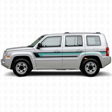 Vinylsticker met drievoudige strepen voor de portierzijde van Jeep Patriot 2007-2017_2
