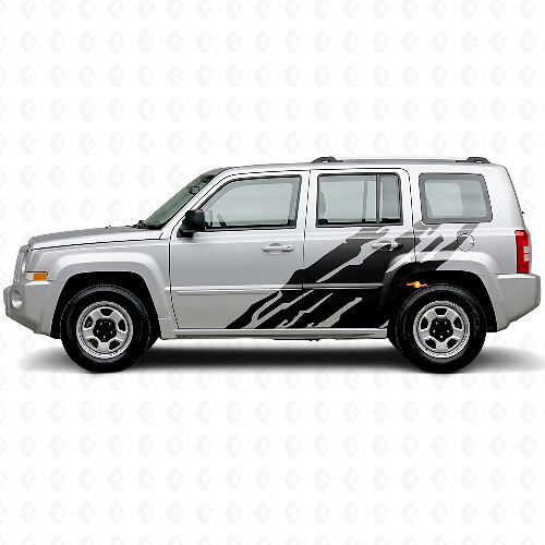 Modderspat Grafische Zijvinylsticker voor Jeep Patriot 2007-2017