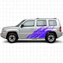 Modderspat Grafische Zijvinylsticker voor Jeep Patriot 2007-2017_2