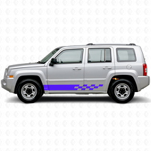 Gecontroleerde Strepen Zij Vinyl Stickers voor Jeep Patriot 2007-2017_2