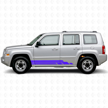 Gebogen Strepen Zij Vinyl Decal Kit voor Jeep Patriot 2007-2017_2