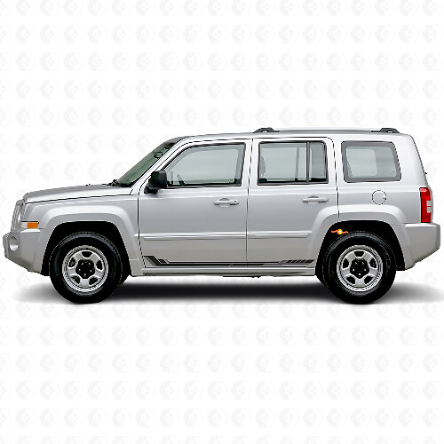 Racingstijl zijstrepen vinyl sticker voor Jeep Patriot 2007-2017