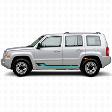 Vinylsticker in vintage stijl met zijstrepen voor Jeep Patriot 2007-2017_2