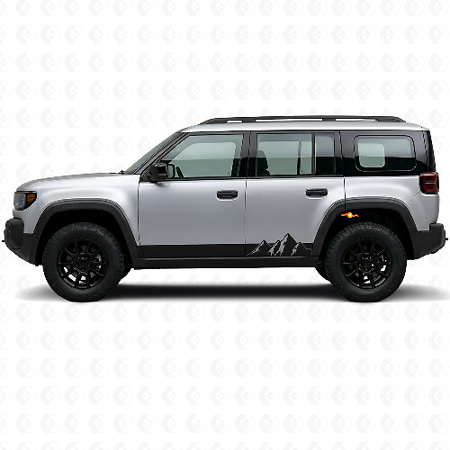 Mountains Wide Stripes Zij Vinyl Sticker voor Jeep Recon 2026+