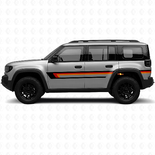 Triple Strepen Deurzijde Vinyl Sticker voor Jeep Recon 2026+