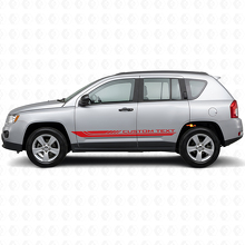 Geruite Gebogen Zijstrepen Vinyl Decal voor Jeep Compass 2007-2016_3