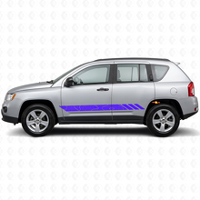 Topografische stijl strepen zijkant vinyl sticker voor Jeep Compass 2007-2016_2