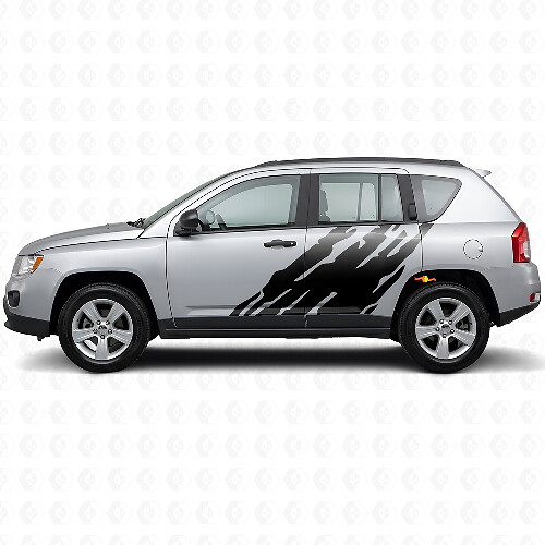 Modderspat Grafische Zijkant Vinyl Sticker voor Jeep Compass 2007-2016
